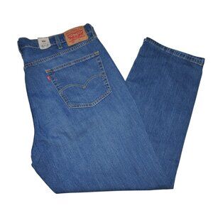 Levis 559 Relaxed Fit Jeans Men's Size 48x32 Straight Leg Medium Wash Denim NWT